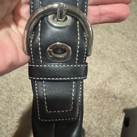 Coach Black Leather Shoulder Bag - Picture 8 of 8